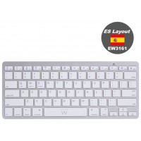 Ewent Teclado Bluetooth iOS/Android/Win Slim Plata