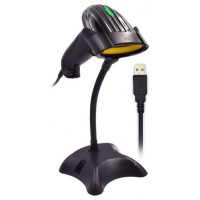 Ewent EW3400 lector de código de barras Lector de códigos de barras portátil 1D Laser Negro (Espera 4 dias)