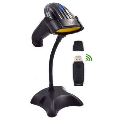 Ewent EW3430 lector de código de barras Lector de códigos de barras portátil 1D LED Negro (Espera 4 dias)