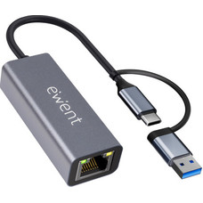Ewent EW9819 hub de interfaz USB 3.2 Gen 1 (3.1 Gen 1) Type-A + Type-C 1000 Mbit/s Gris (Espera 4 dias)-SX6 Ewent EW9819 hub de interfaz USB 3.2 Gen 1 (3.1 Gen 1) Type-A + Type-C 1000 Mbit/s Gris (Espera 4 dias)