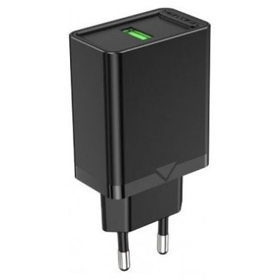 CARGADOR PARED 18W USB-A 3A NEGRO VENTION (Espera 4 dias)