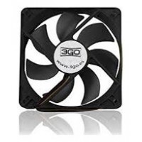 FAN12BK - 120mm, 12V, 1200rpm, 43.96cfm, Negro
