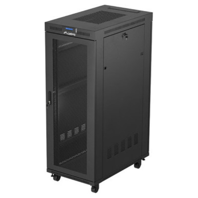 ARMARIO LANBERG RACK 19"  32U 600X1000 FLAT PACK PUERTA PERFORADA DISPLAY LCD BK