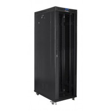 ARMARIO LANBERG RACK 19" 42U 600X1200 FLAT PACK NEGRO PUERTA CRISTAL CON LCD