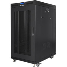 ARMARIO LANBERG RACK 19" 22U 800X1000 FLAT PACK PUERTA PERFORADA CON LCD NEGRO