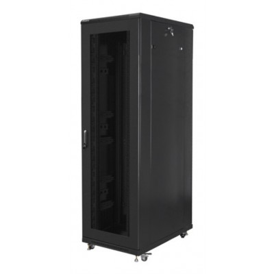 ARMARIO LANBERG RACK 19" 42U 800X1000 FLAT PACK PUERTA PERFORADA NEGRO