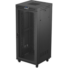ARMARIO RACK 19" LANBERG 37U 800X800 FLAT PACK PUERTA PERFORADA CON LCD NEGRO