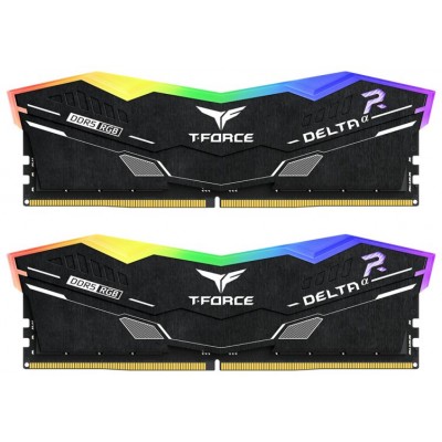 DDR5 TEAMGROUP T-FORCE DELTA RGB 16GB X2 6000 NEGRO CL30-39-39-76 1.4V