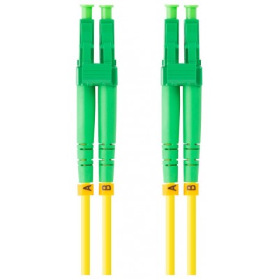 CABLE DE FIBRAOPTICA LANBERG 3M MONO LC/APC-LC/APC DUPLEX G657A1 LSZH AMARILL