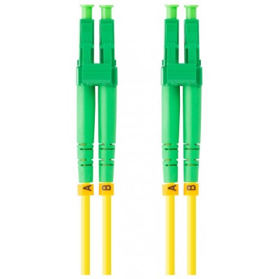 CABLE DE FIBRAOPTICA LANBERG 2M MONO LC/APC-LC/UPC DUPLEX G657A1 LSZH AMARILL