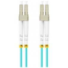 CABLE DE FIBRAOPTICA LANBERG 3M MULTI LC/UPC-LC/UPC DUPLEX OM3 50/125 LSZH  AZUL