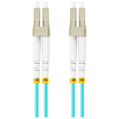 CABLE DE FIBRAOPTICA LANBERG 3M MULTI LC/UPC-LC/UPC DUPLEX OM3 50/125 LSZH  AZUL