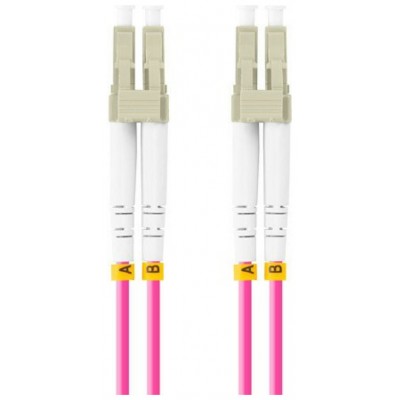 CABLE FIBRA OPTICA LANBERG 0.5 M MULTI LC/UPC-LC/UPC DUPLEX OM4 50/125 LSZH VI
