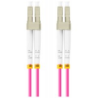 CABLE DE FIBRAOPTICA LANBERG 5M MULTI LC/UPC-LC/UPC DUPLEX OM4 50/125 LSZH VIOL