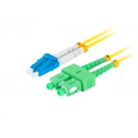 CABLE DE FIBRAOPTICA LANBERG DUPLEX LC/UPC-SC/APC 2M LSZH G657A1 AMARILLO