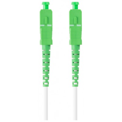 CABLE DE FIBRAOPTICA LANBERG 5M MONO SC/APC-SC/APC SIMPLEX G657B3 LSZH BLANC