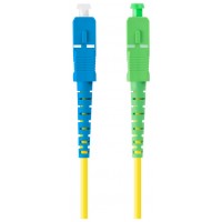 CABLE DE FIBRAOPTICA LANBERG 1M MONO SC/APC-SC/UPC SIMPLEX G657A1 LSZH AMARILL