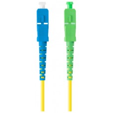 CABLE DE FIBRAOPTICA LANBERG 3M MONO SC/APC-SC/UPC SIMPLEX G657A1 LSZH AMARILL