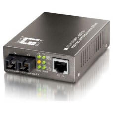 CONVERSOR FIBRA OPTICA LEVEL ONE 10/100TX A 100FX SC