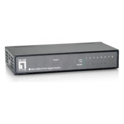 SWITCH LEVEL ONE NO GESTION 8P 10/100/1000 CARCASA