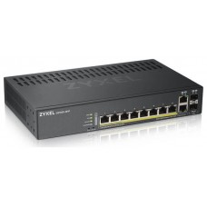 Zyxel GS1920-8HPV2 Gestionado Gigabit Ethernet (10/100/1000) Energía sobre Ethernet (PoE) Negro (Espera 4 dias)