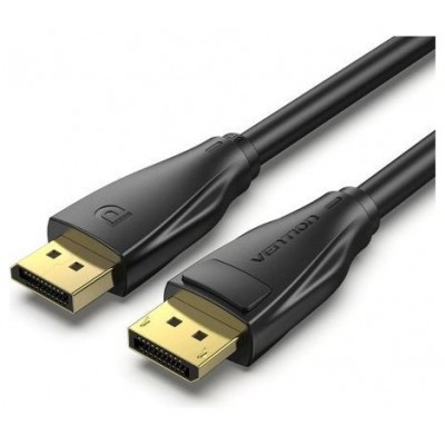 CABLE DISPLAYPORT 1.4 8K DP/M-DP/M 2 M NEGRO VENTION (Espera 4 dias)