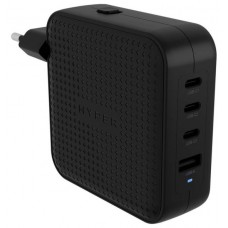 HYPERÂ® HYPERJUICEÂ® 100W USB-C GAN TRAVEL CHARGER (3C+1A) - BLACK