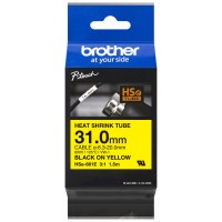 BROTHER Cinta tubo termorretractil. Texto negro sobre fondo amarillo. PTP900W, PTP950NW, PTD800W