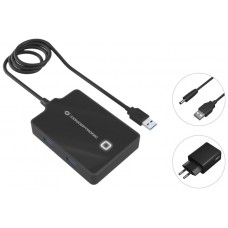 HUB USB3.0 CONCEPTRONIC  HUBBIES11B 4 PUERTOS Y CABLE