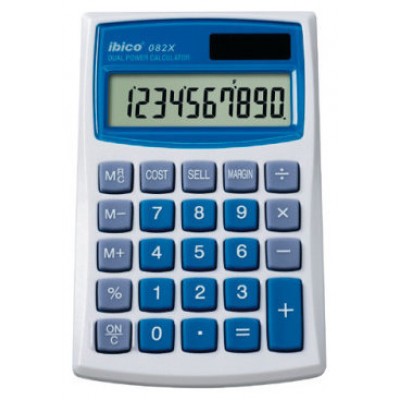 CALCULADORA DE BOLSILLO DE 10 DIGITOS MODELO 082X SOLAR / PILA IBICO IB410017 (Espera 4 dias)