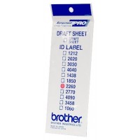 BROTHER Etiquetas identificadoras 22X60 - bolsa de 12 hojas