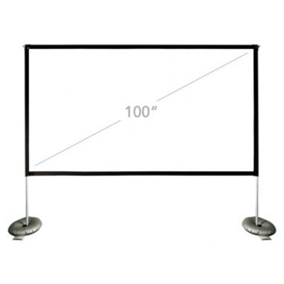 iggual Pantalla exterior portable 100" 221x124 cm