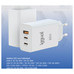 iggual Cargador triple USB-A + 2 x tipo C GaN 65W