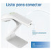 iggual Lector código barras 2D USB botón blanco-SX5 iggual Lector código barras 2D USB botón blanco