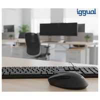 iggual Teclado USB est&aacute;ndar CK-OFFICE-105T negro