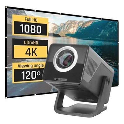 iggual Pack proyector 4K + lona proyecci&oacute;n120"