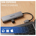 iggual Hub USB-A 5 puertos 3xUSB + RJ45 + tipo C