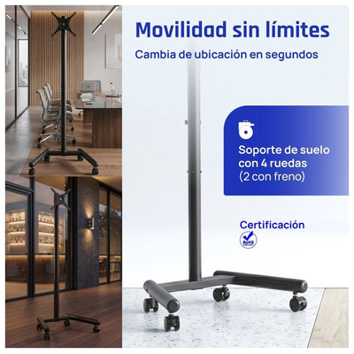 iggual SRTV55 Soporte TV suelo ruedas 13"-55" 20kg-SX8 iggual SRTV55 Soporte TV suelo ruedas 13"-55" 20kg