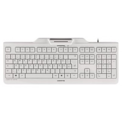 TECLADO CON LECTOR DNIe BLANCO CHERRY (Espera 4 dias)