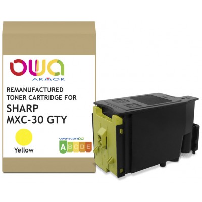 ARMOR toner OWA para SHARP MXC30GTY Y 6K