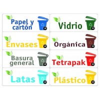 KIT 24 ETIQUETAS PARA BASURA SURTÍS, 120X45MM, 3 HOJAS TICO KIT-OF24-ES (Espera 4 dias)