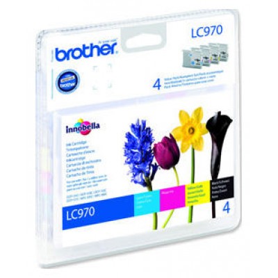 BROTHER Pack cartuchos Negro, Cian, Magenta y Amarillo   MFC/DCP-135/150C/235C/260C (300 pag.)