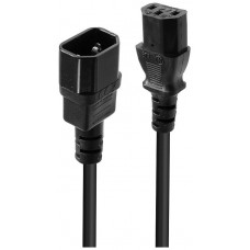 Lindy 30320 cable de transmisi&oacute;n Negro 0,5 m C14 acoplador C13 acoplador (Espera 4 dias)