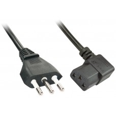 Lindy 30346 cable de transmisi&oacute;n Negro 2 m C13 acoplador (Espera 4 dias)