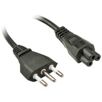Lindy 2m, CEI23-16-VII - IEC 320 C5 Negro C5 acoplador (Espera 4 dias)-3SX Lindy 2m, CEI23-16-VII - IEC 320 C5 Negro C5 acoplador (Espera 4 dias)