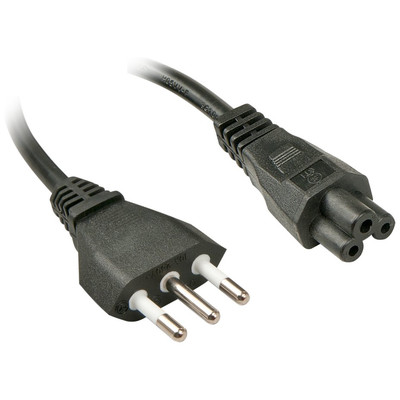 Lindy 2m, CEI23-16-VII - IEC 320 C5 Negro C5 acoplador (Espera 4 dias)-SX3 Lindy 2m, CEI23-16-VII - IEC 320 C5 Negro C5 acoplador (Espera 4 dias)