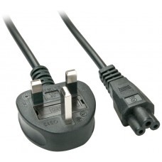 Lindy 30409 cable de transmisi&oacute;n Negro 2 m C5 acoplador (Espera 4 dias)