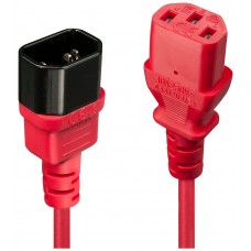Lindy 30478 cable de transmisi&oacute;n Rojo 2 m C14 acoplador C13 acoplador (Espera 4 dias)