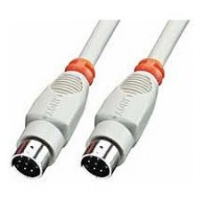 Lindy 8 Pin Mini DIN Cable 2 m cable paralelo Gris (Espera 4 dias)