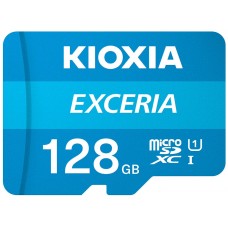 MICRO SD KIOXIA 128GB EXCERIA UHS-I C10 R100 CON ADAPTADOR